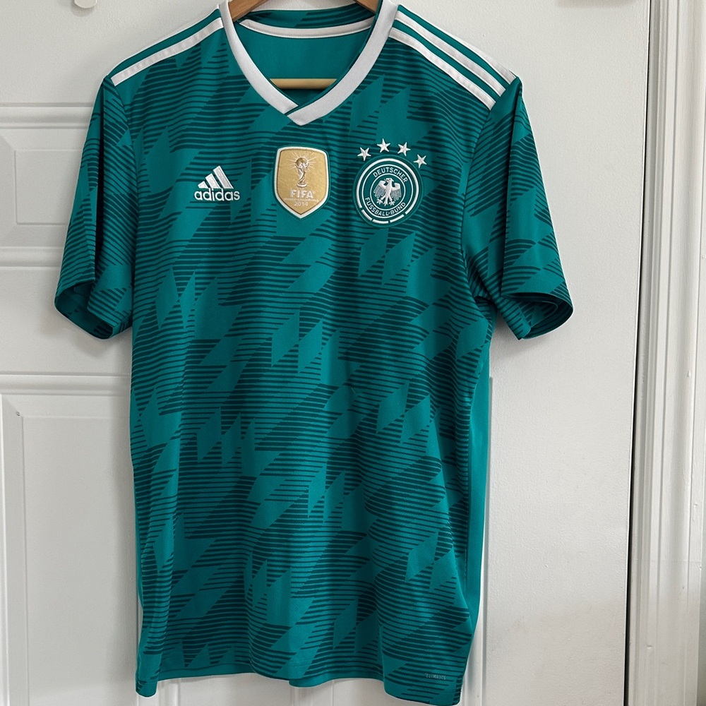 Adidas Teal Germany Football Jersey